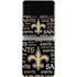 NFL New Orleans Saints Black Blast Galaxy Z Flip4 5G Skin
